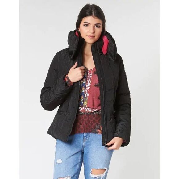 Desigual Padded jacket removable collar NEW - Picture 1 of 14